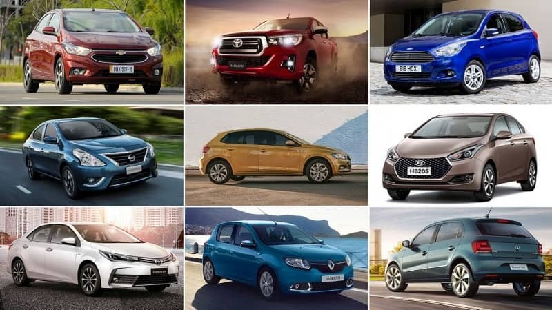 diverses voitures pour uber